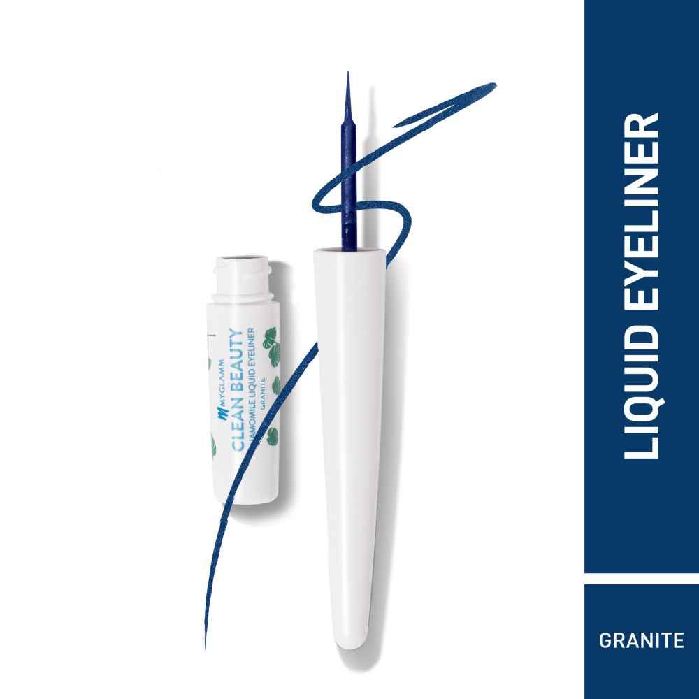 Clean Beauty Chamomile Matte Liquid Eyeliner - Granite