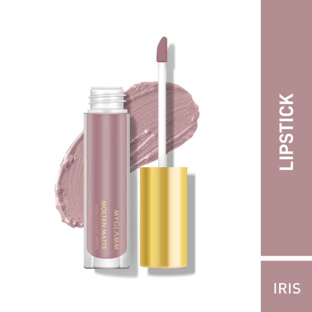 Buy MyGlamm Molten Matte Metallic Liquid Lipstick-Iris-4.7ml - Purplle