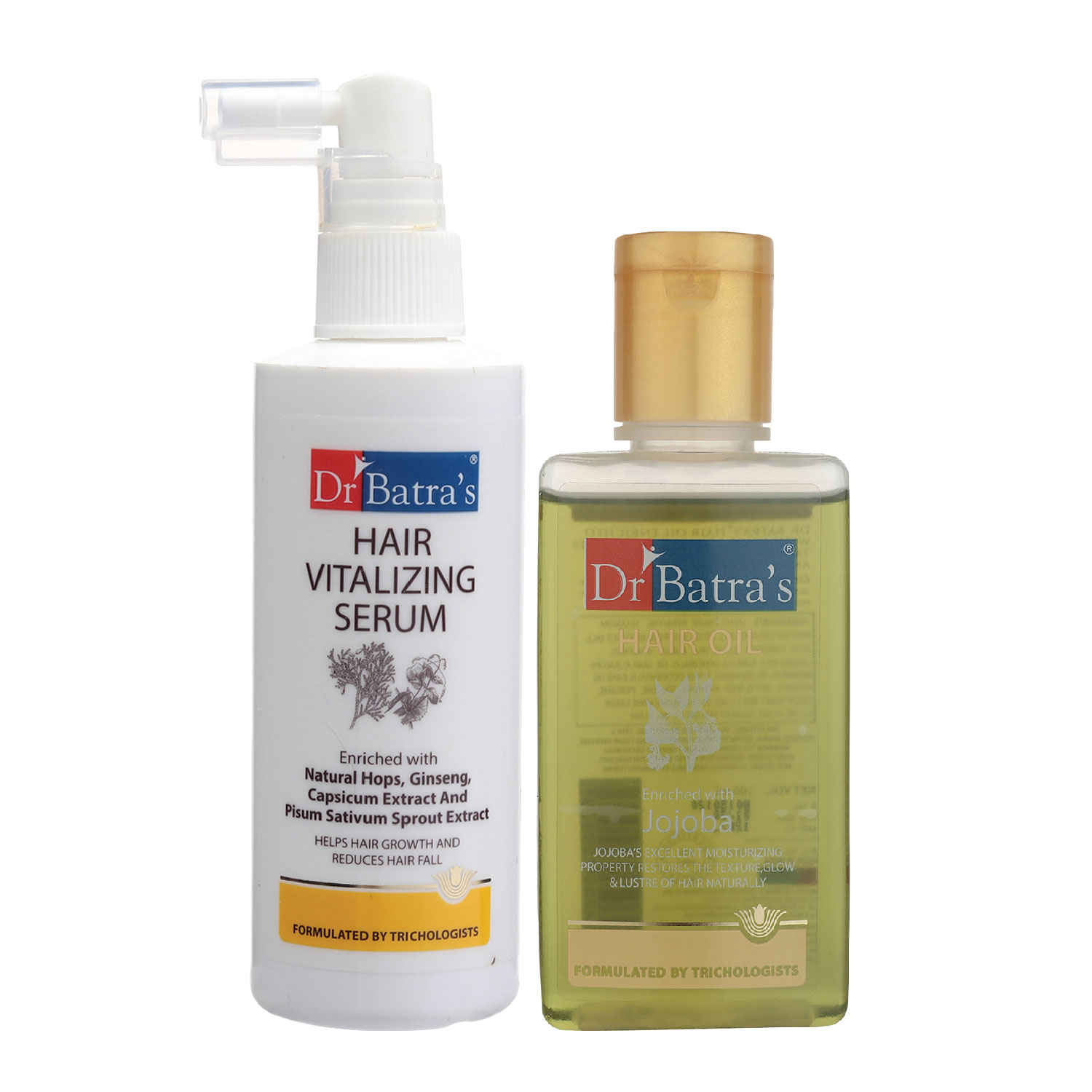 Buy Dr Batra's Hair Vitalizing Serum 125 ml and Hair Oil - 100 ml - Purplle