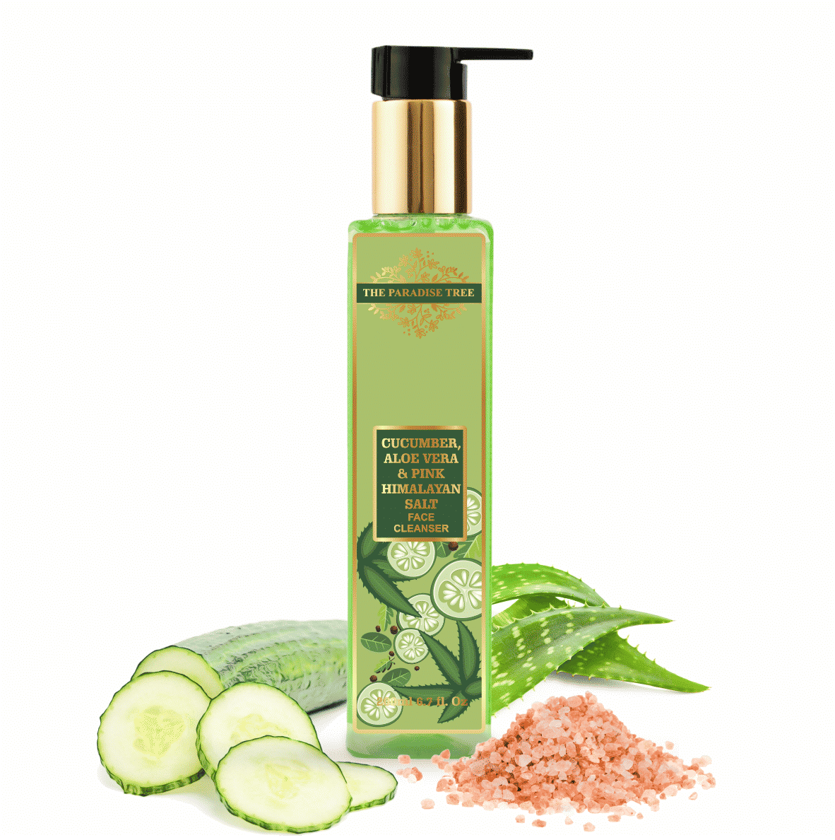 Buy The Paradise Tree'S Cucumber, Aloevera And Pink Himalayan Salt Face Cleanser - 200ml - Purplle