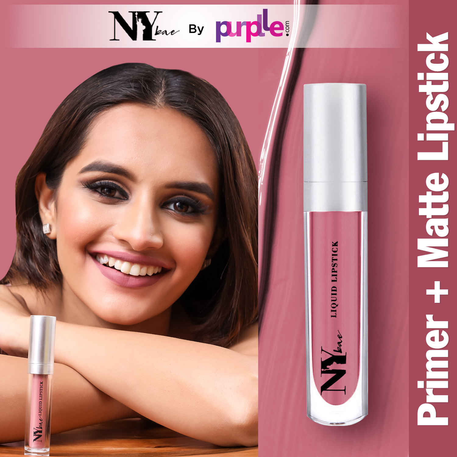Buy NY Bae Confessions Of A Lip-a-holic Liquid Lipstick | Primer + Matte | Nude Brown | Moisturizing | Long Lasting | Rule Of Life 10 (4.5 ml) - Purplle