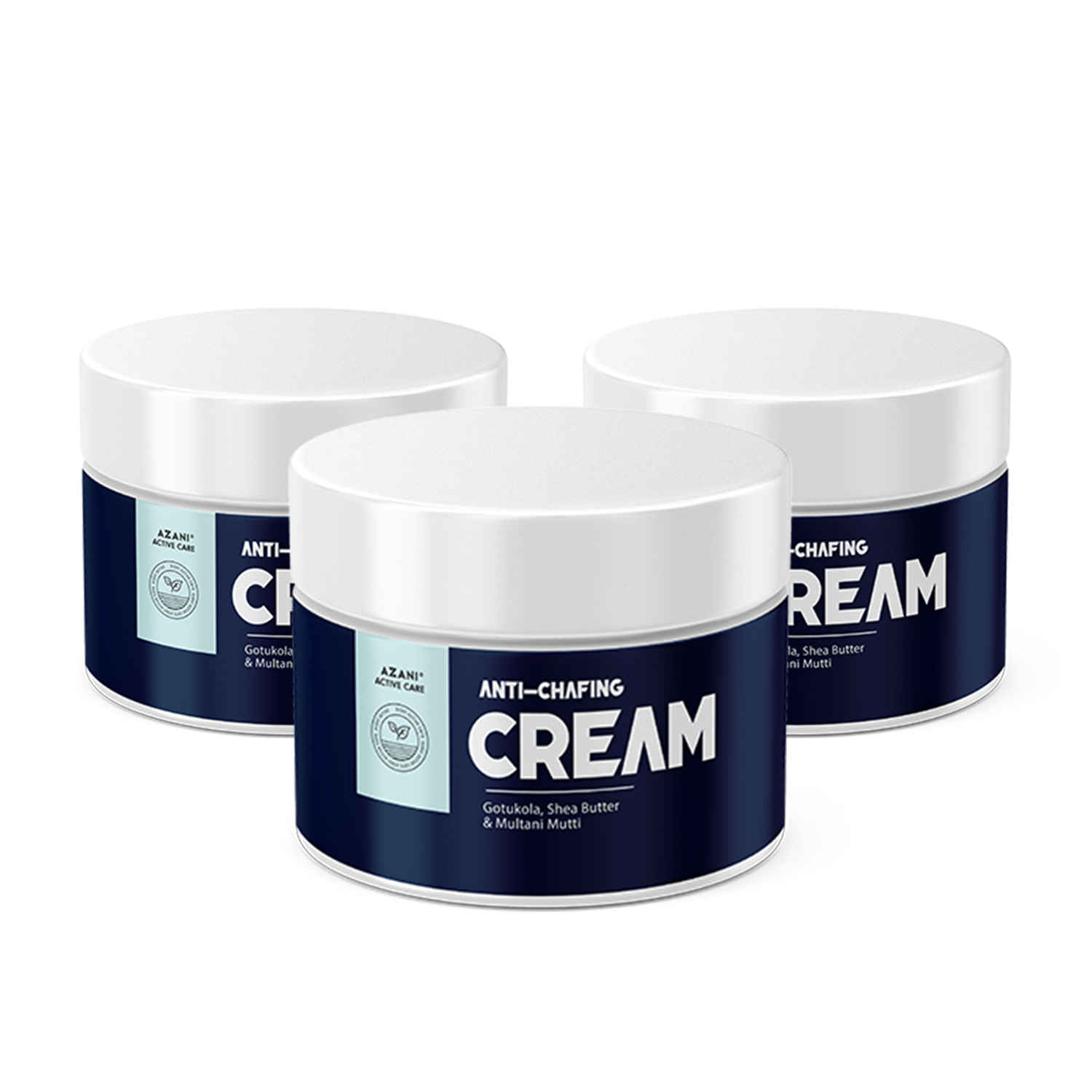 Buy Azani Active Care Natural Anti Chafing Cream | Intimate Area Cream | Multi-Purpose Healing Cream for Rashes, Blisters, Thigh Rub, Itchy & Sore Skin from Sports & Fitness Activities | Multani Mitti, Shea Butter & Gotukola (Men & Women) - (150 g) - Purplle