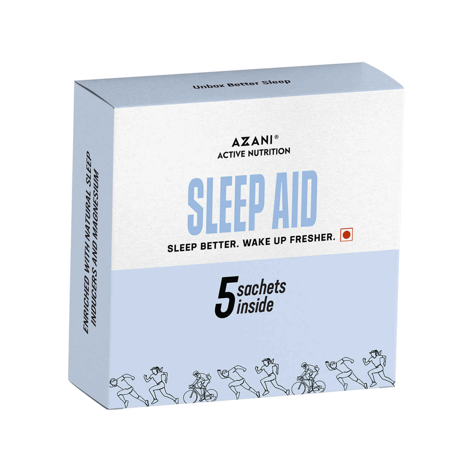 Buy Azani Active Nutrition Deep Sleep Enhancer Powder with Herbal Blend- 5 Sachets | Helps in Anxiety, Stress & Insomnia , Non Habit Forming with Valerian Root, Chamomile, Passionflower, Monk Fruit, Magnesium & Melatonin (Orange Flavor) - Purplle