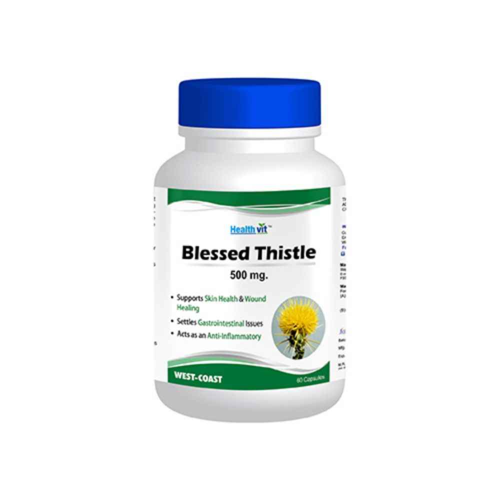 Buy Healthvit Blessed Thistle 500 mg - 60 capsules - Purplle