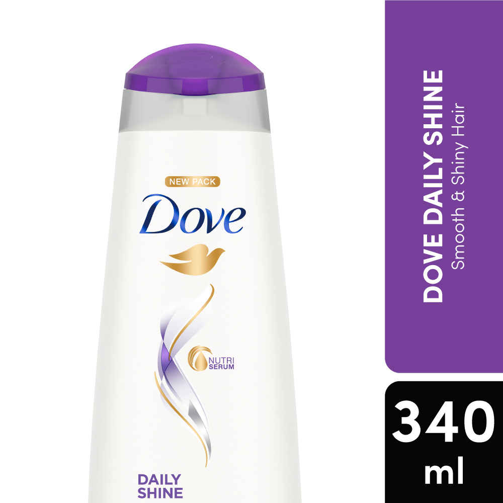 Buy Dove Daily Shine Shampoo (340 ml) - Purplle