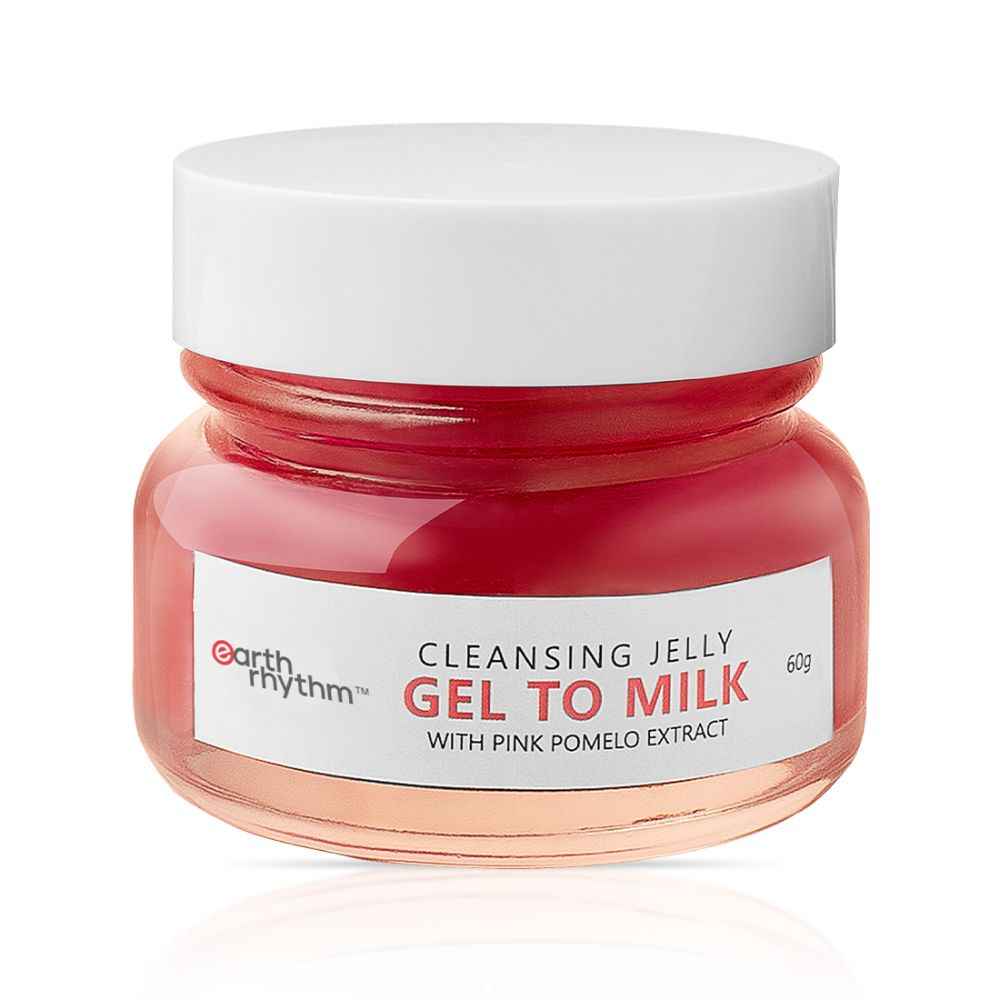 Buy Earth Rhythm Gel To Milk Cleanser - Pink Pomelo | Removes Makeup & Dirt, Gently Exfoliates, Clinically Tested | for All Skin Types | Men & Women - 60 Gm - Purplle