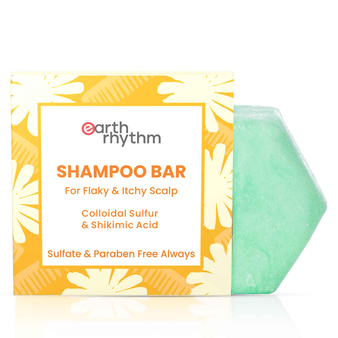 Buy Earth Rhythm Shampoo Bar |Controls Itchiness, Eliminates Dandruff, Cools Scalp | for Flaky & Itchy Scalp | Men & Women | Without Tin - 80 G - Purplle