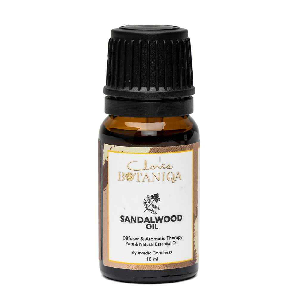 Buy Clovia Botaniqa Sandalwood Essential Oil 100% Natural & Ayurvedic for Anti-Ageing, Shiny Hair - 10ml - Purplle
