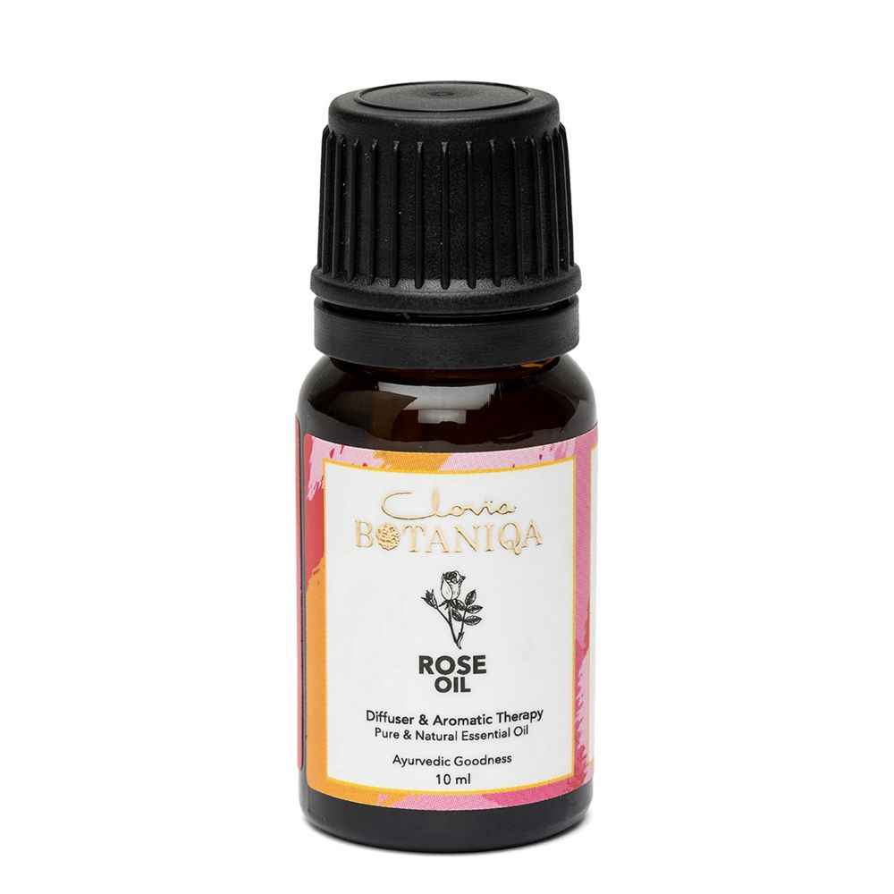 Buy Clovia Botaniqa Rose Essential Oil 100% Natural & Ayurvedic for Glowing Skin, Soft Hair - 10ml - Purplle