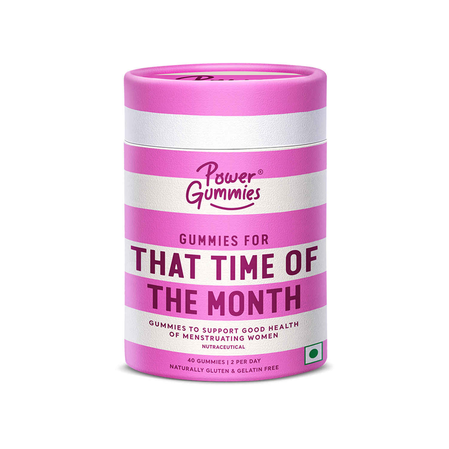 Buy Power Gummies for That Time of The Month - Period Pain Gummies to Support Good Health of Menstruating Women (2 Months Pack) - Purplle