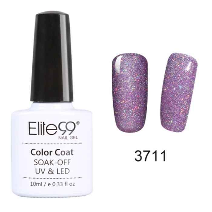 Buy Elite99 Soak Off UV LED Gel Polish Bling Neon Color Nail Varnish Manicure Pedicure 10ML (E99-10ml-3711) - Purplle