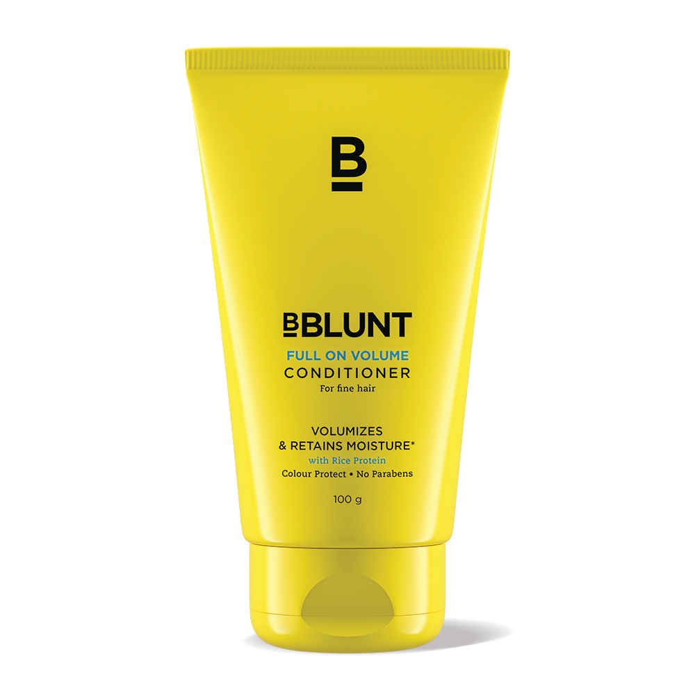 Buy BBLUNT Full On Volume Conditioner for Fine Hair, with Rice Protein, No Parabens, No SLS. 100gm - Purplle