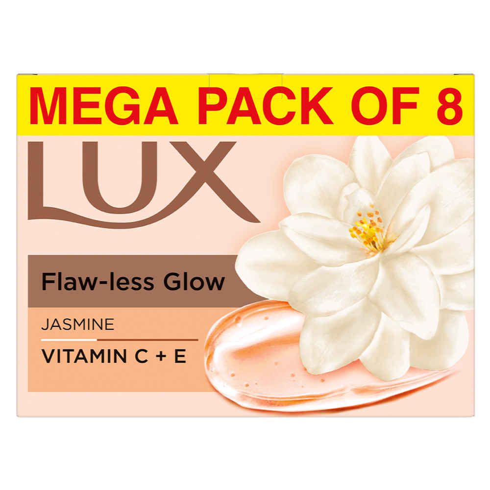 Buy LUX Velvet Glow Jasmine & Vitamin E For Glowing Skin Beauty Soap Offer Pack 8x100 g - Purplle