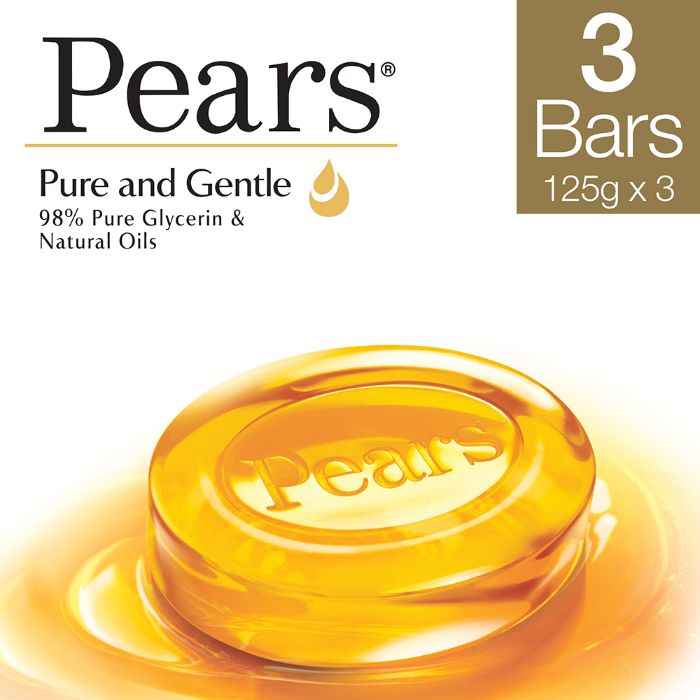 Buy Pears Moisturising Bathing Bar Soap with Glycerine Pure & Gentle - For Golden Glow - (125g x 3) - Purplle