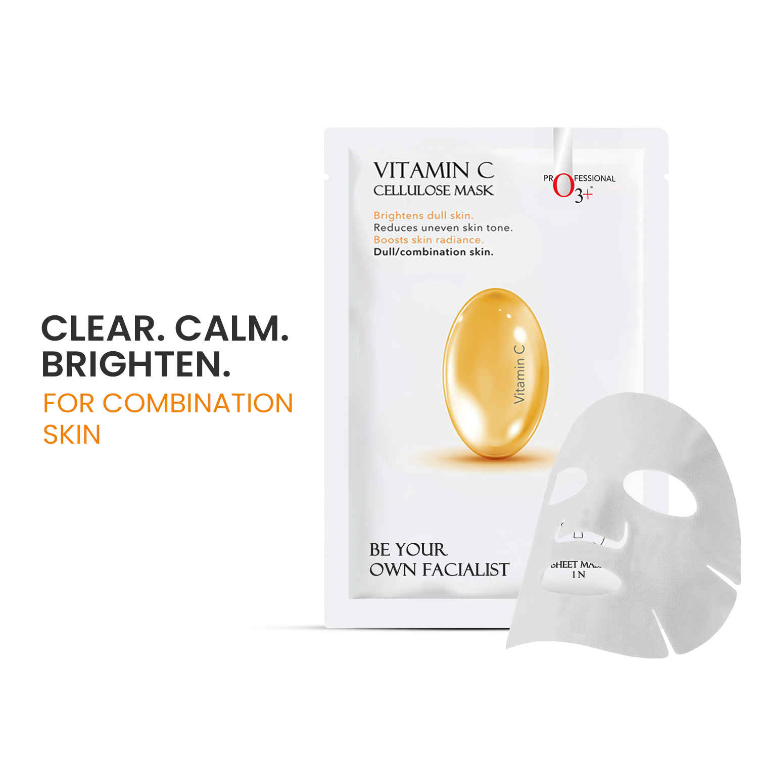 Buy O3+ Facialist Vitamin C Cellulose Mask (30 gm)(Vitamin C) - Purplle