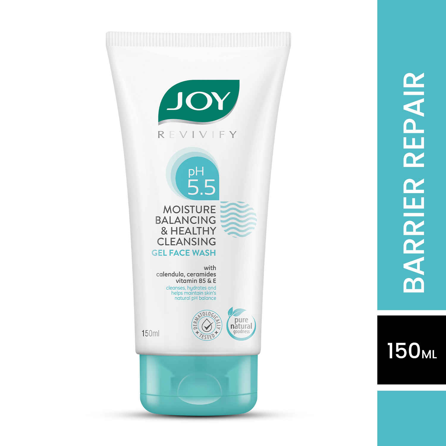 Buy Joy pH 5.5 Moisture Balancing & Healthy Cleansing Gel Face Wash | With Calendula, Ceramides, Vitamin B5, E| Cleanses and Hydrates | 150 ml - Purplle
