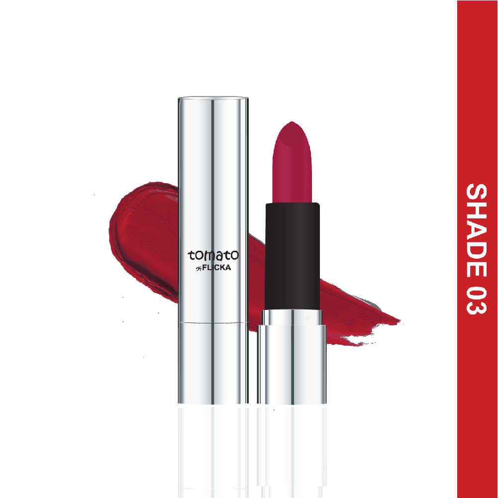 Buy Flicka Tomato By Flicka Lipstick- 03 (4Gms) - Purplle