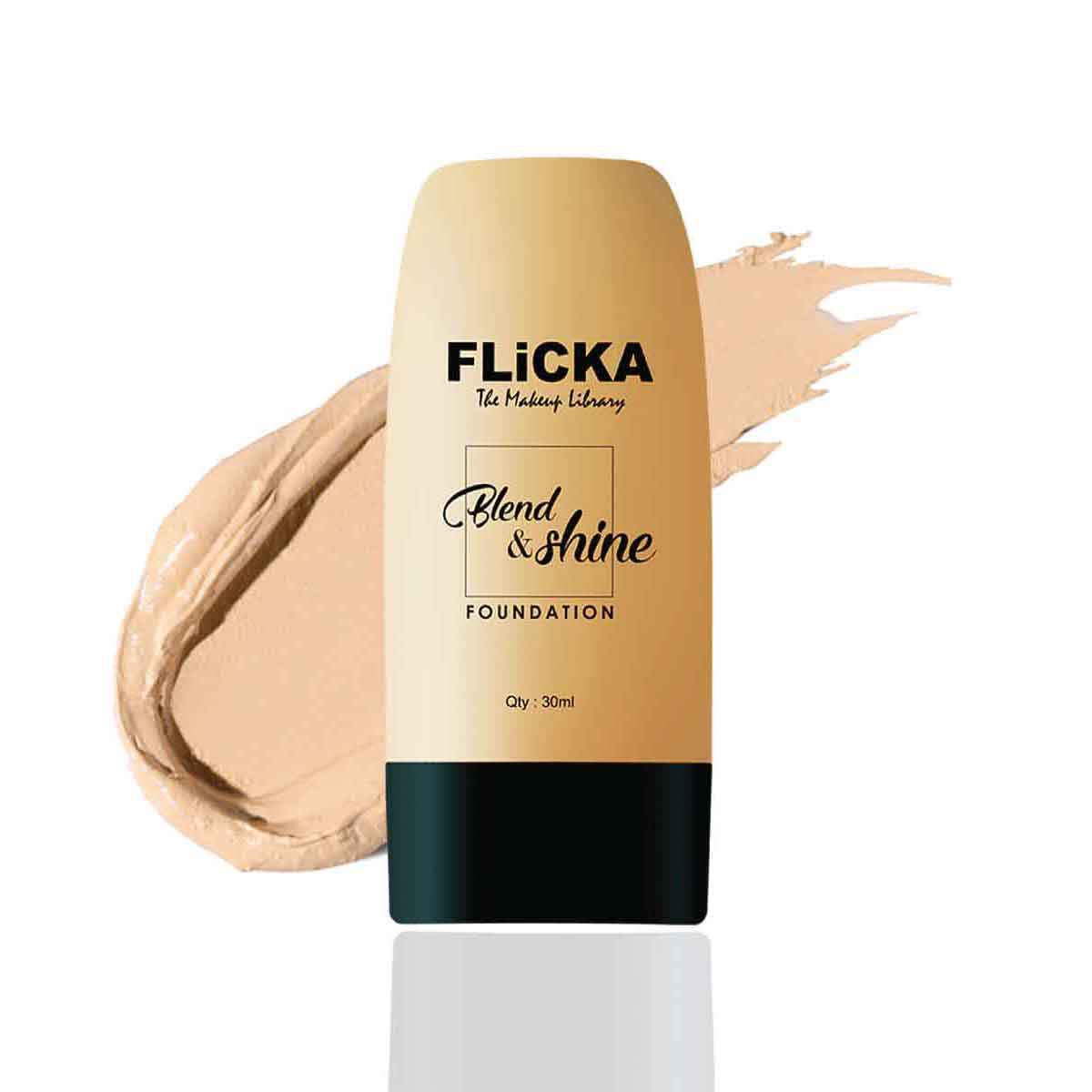 Buy Flicka Blend & Shine Foundation With Spf- 01 Ivory (30Ml) - Purplle