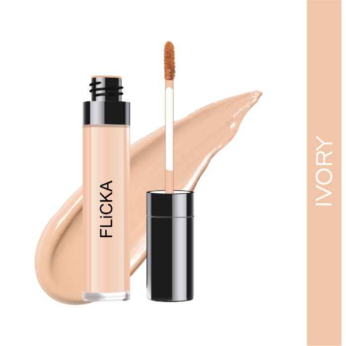 Buy Flicka Cover Story Liquid Concealer- 01 Ivory (8.5Ml) - Purplle