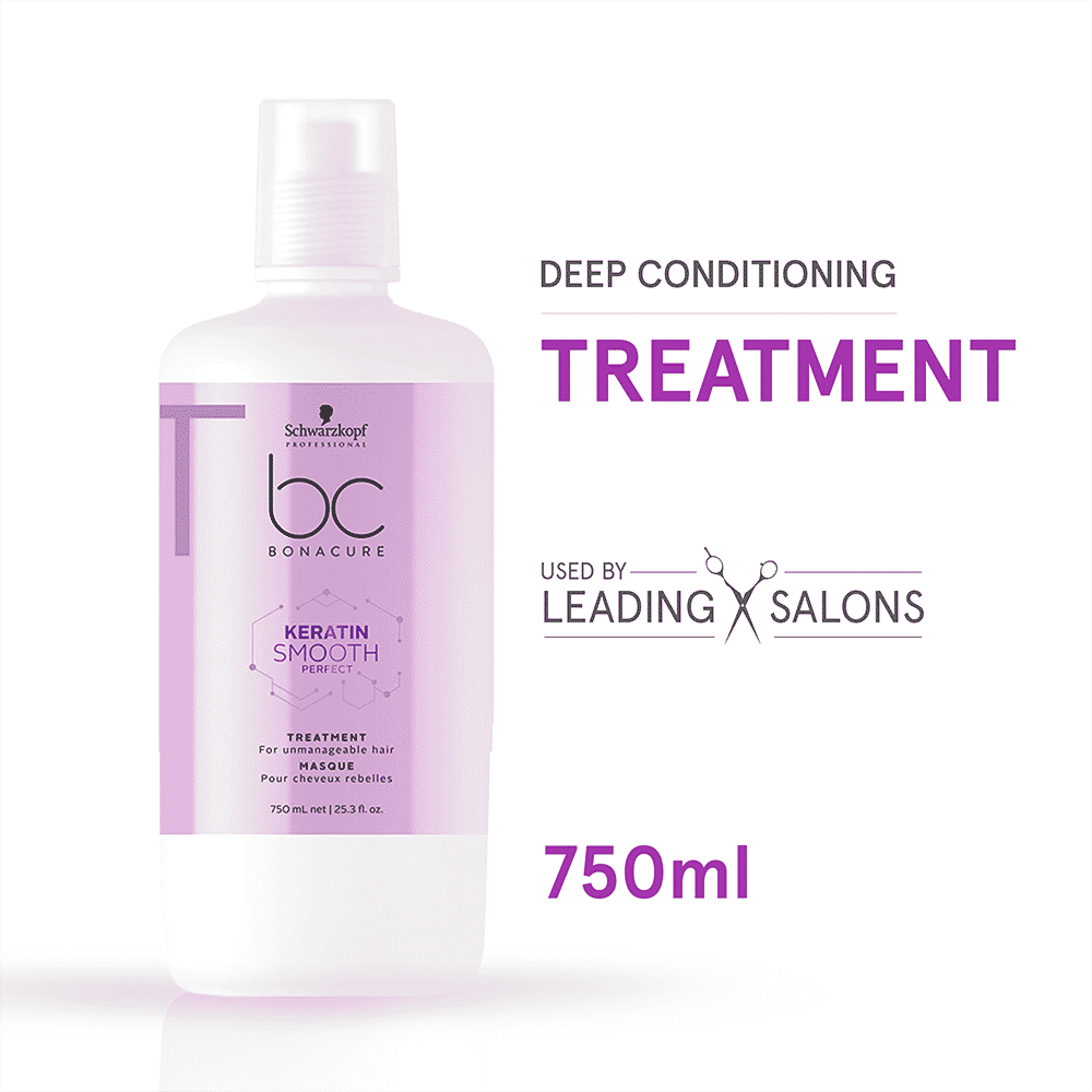 Buy Schwarzkopf Professional Bonacure Keratin Smooth Perfect Treatment 750 ml - Purplle