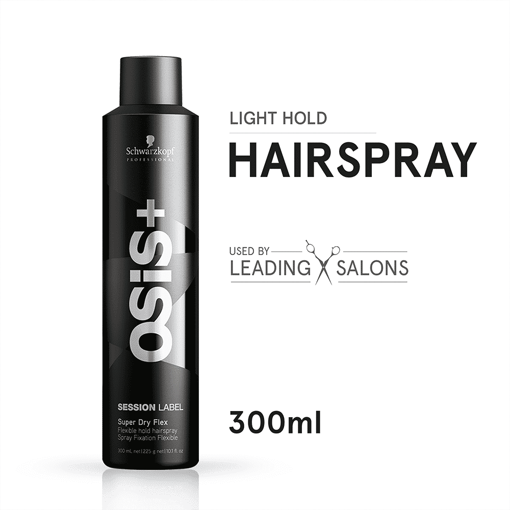 Buy Schwarzkopf Professional Osis+ Session Label Super Dry Flex Hair Light Hold Spray (300 ml) - Purplle