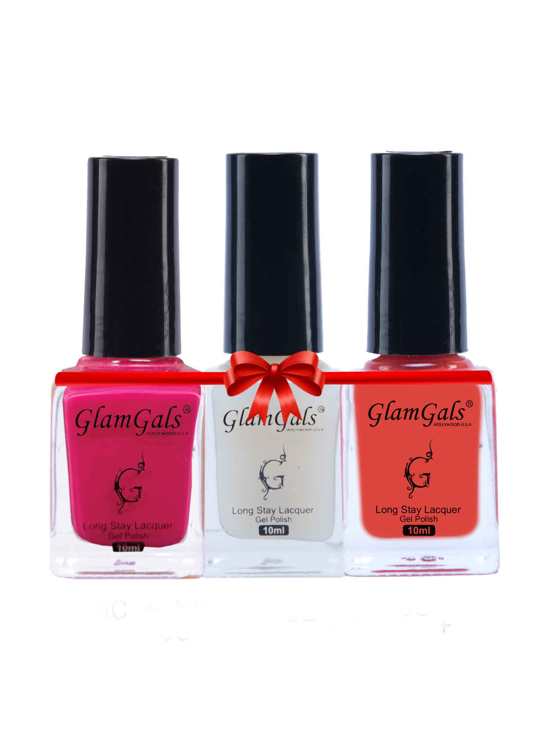Buy Glamgals Long Stay lacquer Pastel Nail polish - Neon Pink + Coral Illusion + Top Coat ( Matte ) Combo "- NP05+NPMC+NP06 - Purplle