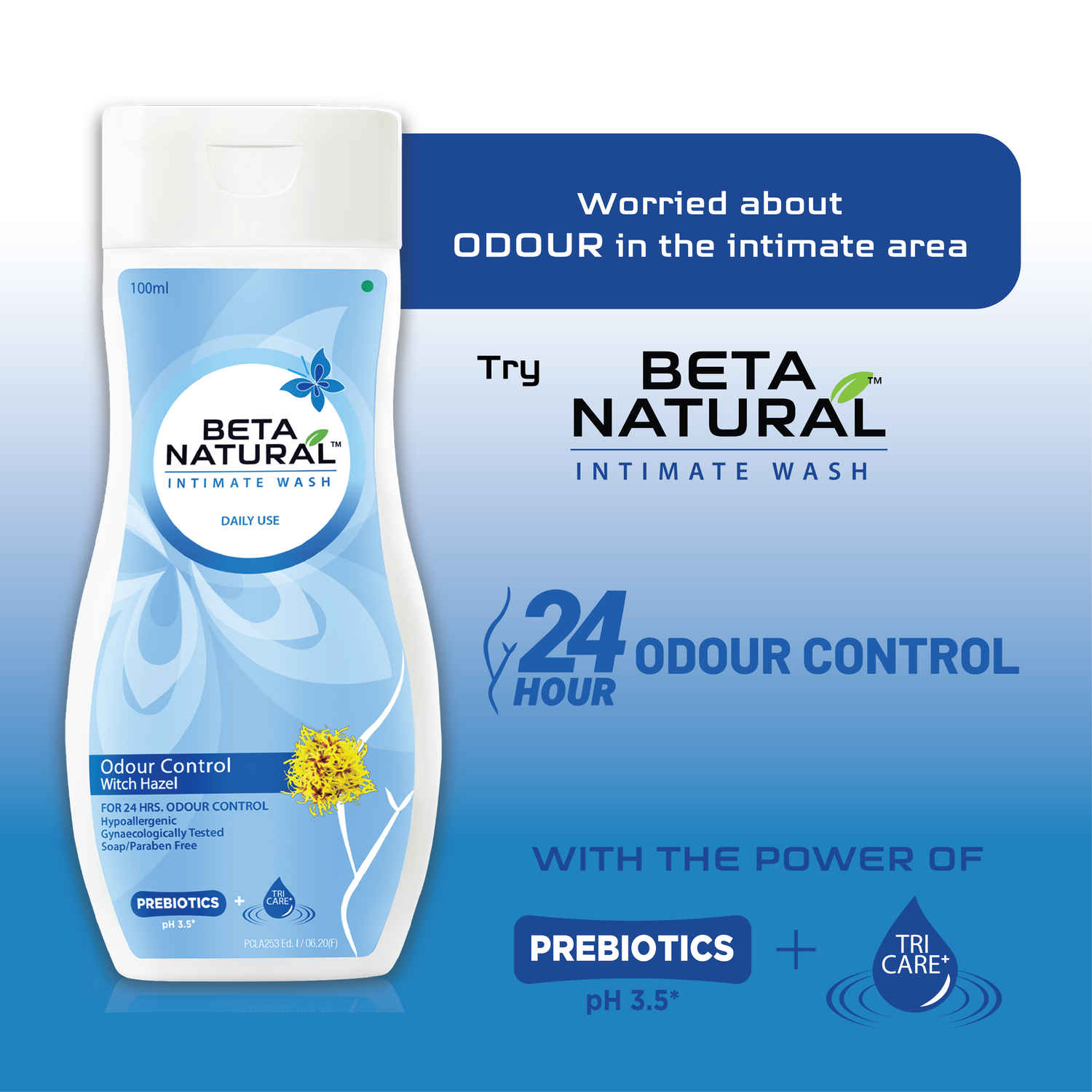 Buy Mederma Beta Natural Intimate Wash - Odour Control - Purplle