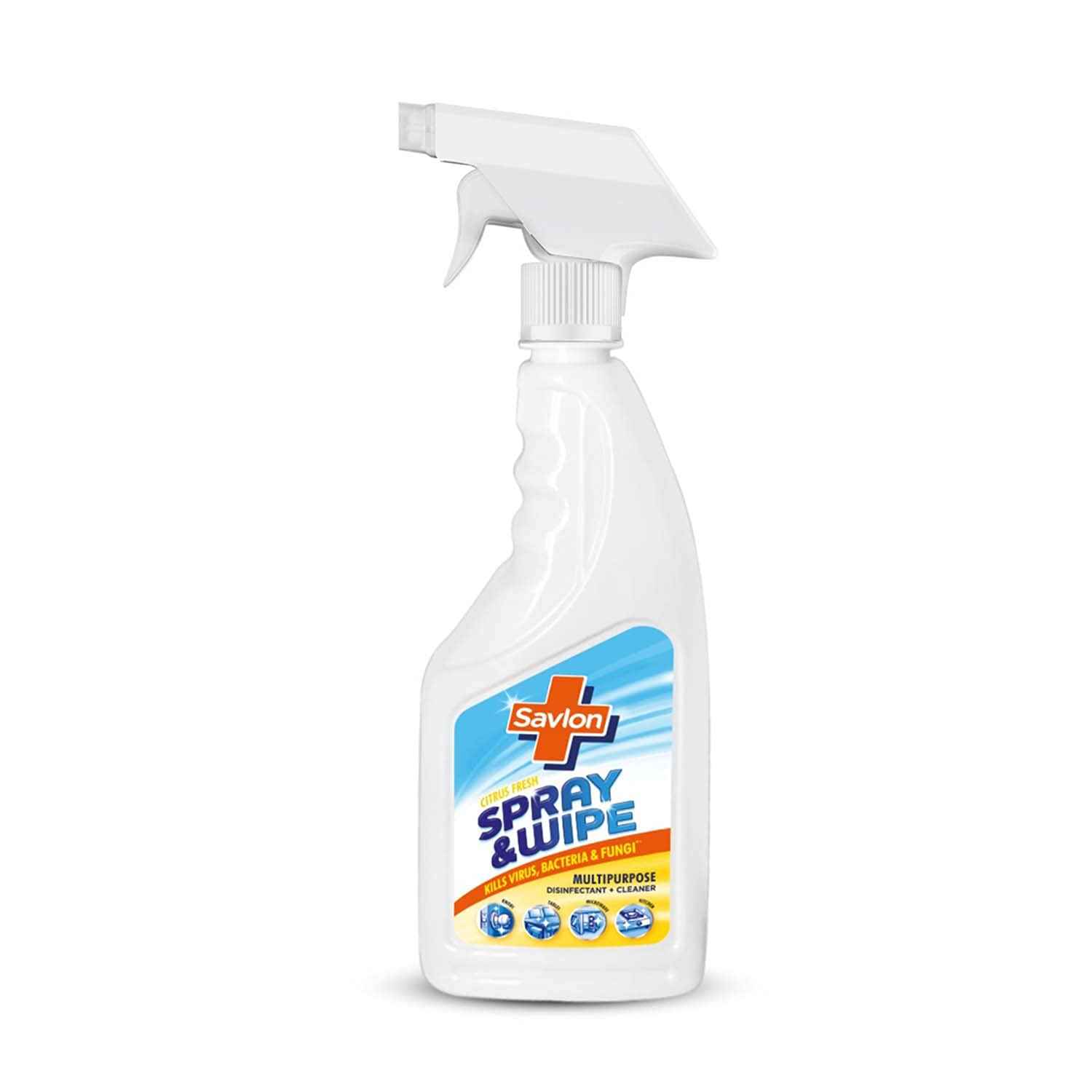 Buy Savlon Spray & Wipe Multipurpose Disinfectant Cleaner, 500ml - Purplle