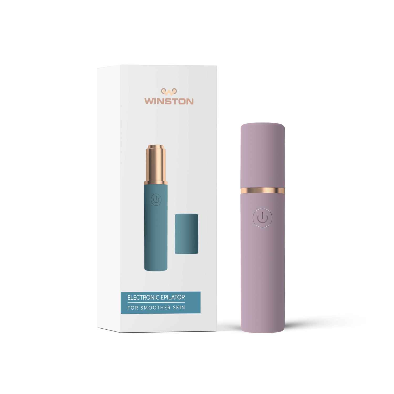 Buy WINSTON Rechargeable Battery Operated Women Epilator/Trimmer for gentle Upper Lip, Chin, Eyebrow, Face hair removal at home for ladies (Purple) - WE-103 - Purplle