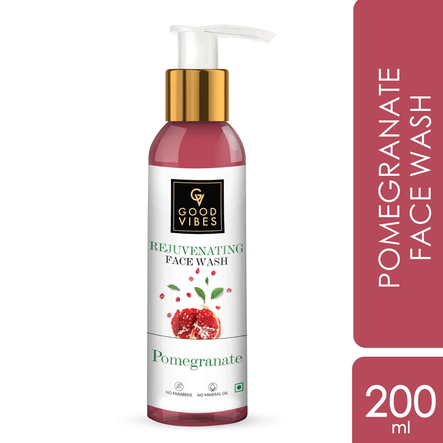 Buy Good Vibes Rejuvenating Face Wash - Pomegranate (200 ml) - Purplle