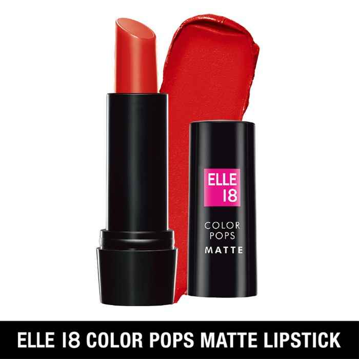 Buy Elle 18 Color Pop Matte Lip Color, Rockstar Red, 4.3 g - Purplle