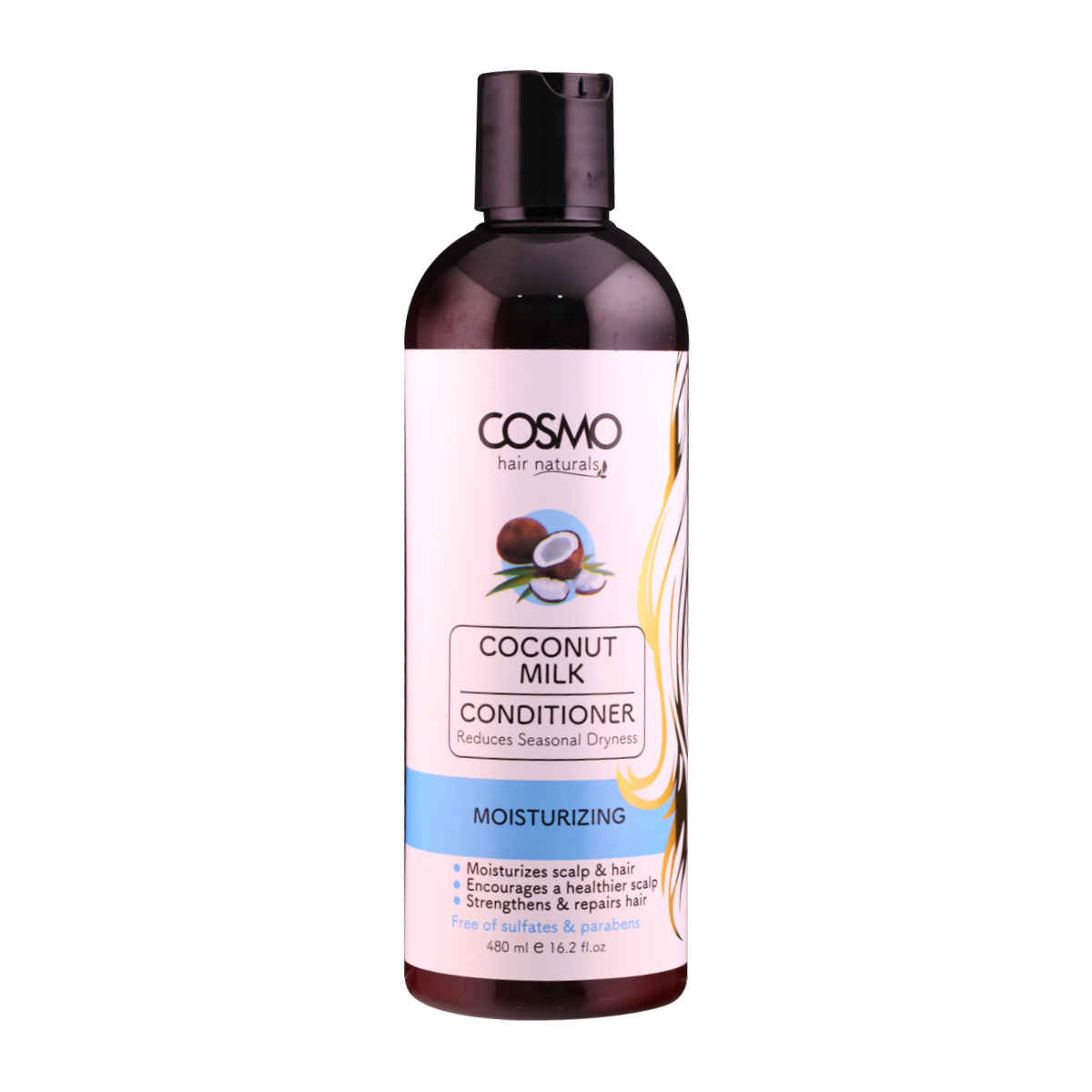 Buy Cosmo Hair Naturals Coconut Milk Conditioner (480 ml) Paraben and Sulphate Free - Purplle