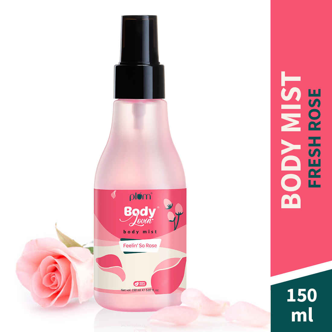 Buy Plum BodyLovin' Feelin' So Rose Body Mist | Long Lasting Floral Fragrance For Women With Fresh Floral, Rose & Musk | High On Fun | Travel-Friendly Perfume Body Spray 150 ml - Purplle