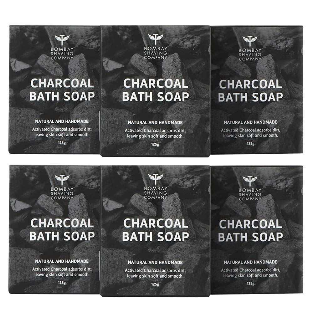 Buy Bombay Shaving Company Charcoal Bath Soap, (6 x 125 g) | For Deep Clean and Anti-pollution Effect - Purplle