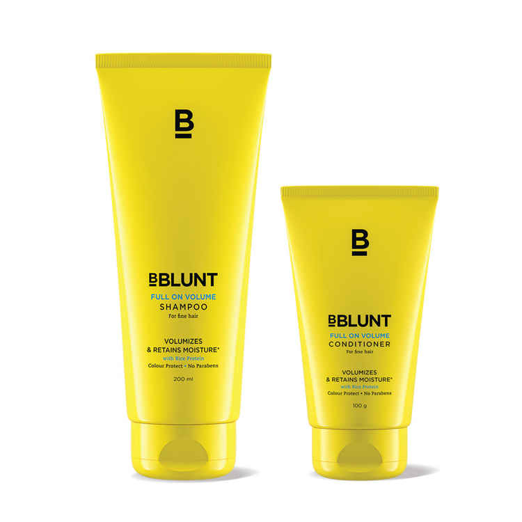 Buy BBlunt Full on Volume Shampoo With Full on Volume Conditioner and Dry Shampoo Spring Fling - Purplle