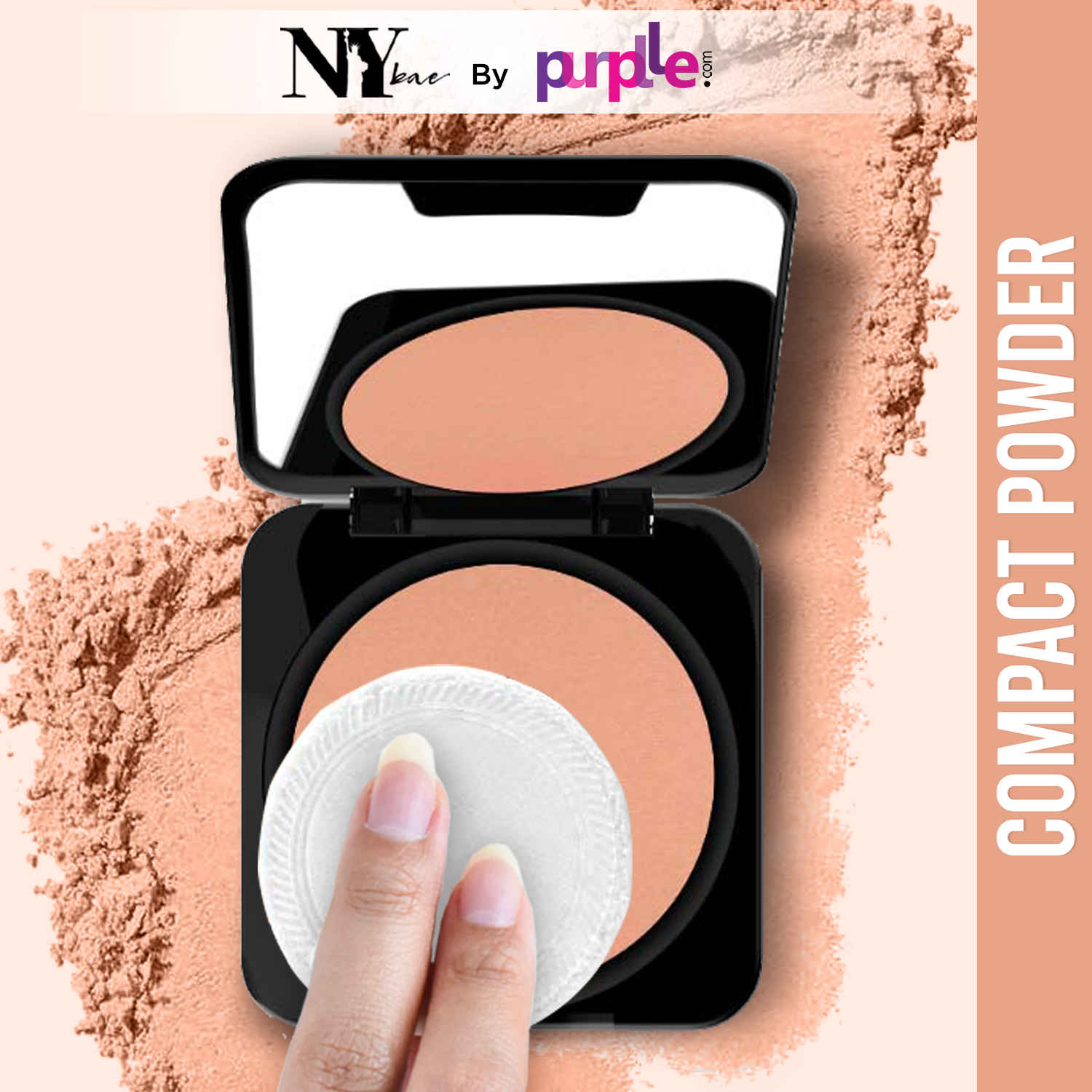 Buy NY Bae Runway Radiance Compact Powder - Caramel 05 (9g) | Deep Skin Tone | Mattifies Skin | Blurs Pores | Oil-Control | Long-wear Creaseless Makeup | Loose Powder - Purplle