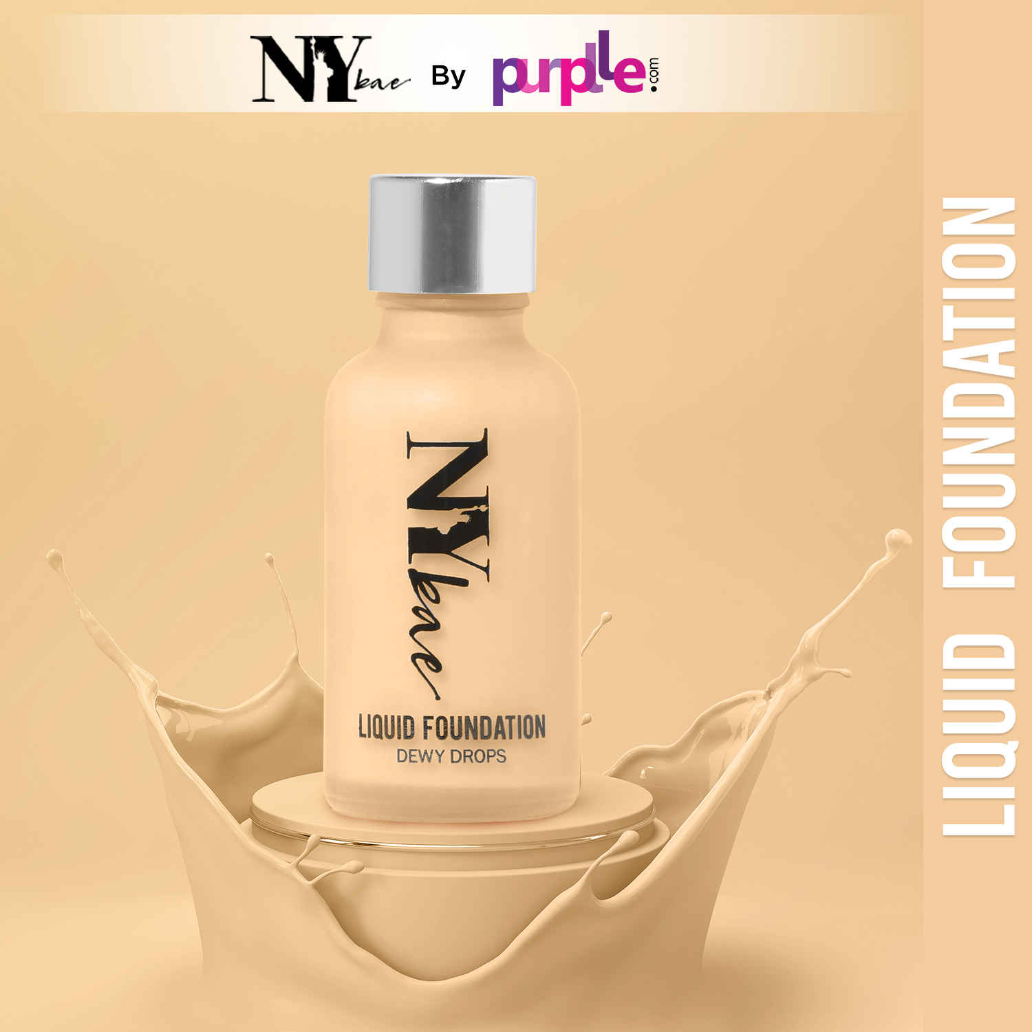 Buy NY Bae Dewy Drops Foundation - White Coffee 08 (30 ml) | Very Fair Skin | Cool Undertone | Full Coverage | Long Lasting | Non-Transfer - Purplle