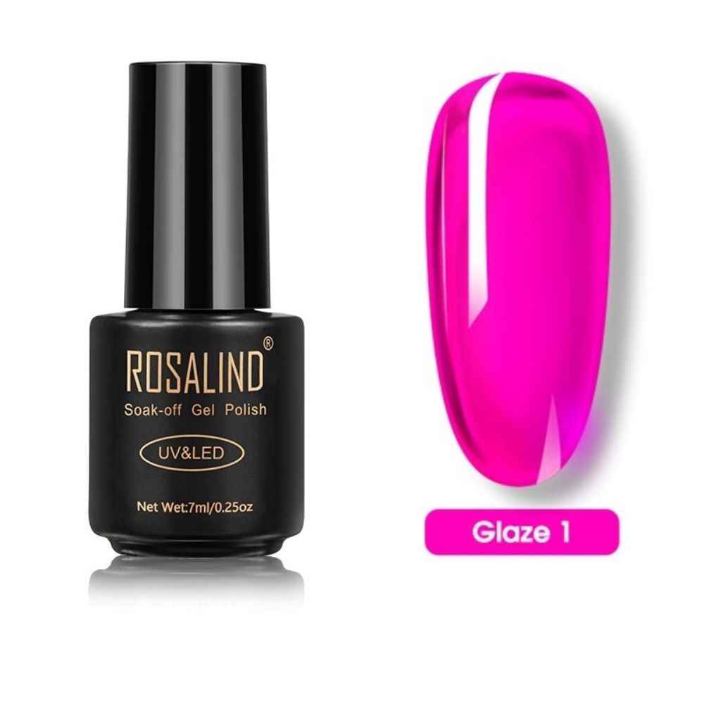 Buy ROSALIND 7ML Vernis Glaze Glass Theme UV/LED Jelly Nail Gel (RL-7ml-Q01) - Purplle