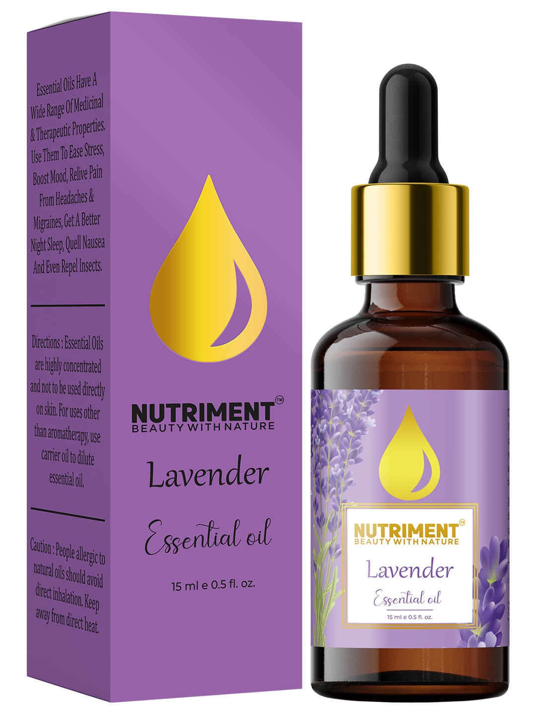Buy Nutriment Lavender Essential Oil, 15ml - Purplle