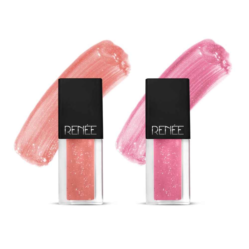 Buy RENEE See Me Shine Lip Gloss - Gloss Boss Combo Of 2, 2.5 ml Each, Non Sticky & Non Drying Formula, Long Lasting Moisturizing Effect, Compact and Easy to Carry - Purplle