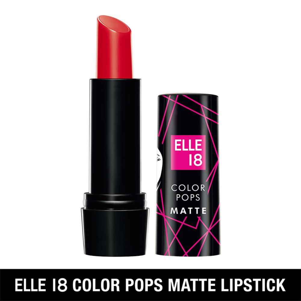 Buy Elle 18 Color Pop Matte Lip Color, R31, Crazy Red, 4.3 g - Purplle