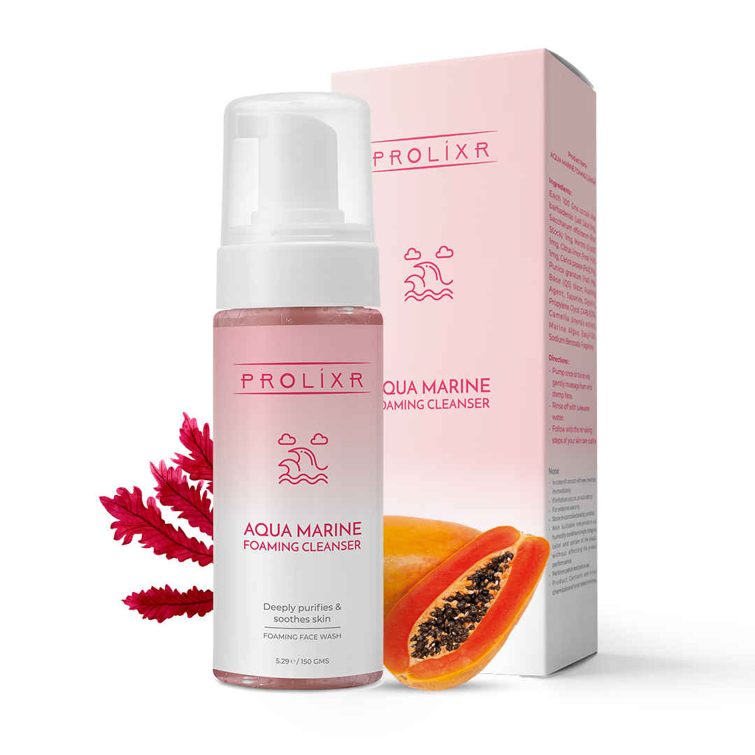 Buy PROLIXR - Aqua Marine Foaming Cleanser - 150 ML Rejuvenating the skin Remove dead skin cells Paraben Free For All Skin Types - Purplle