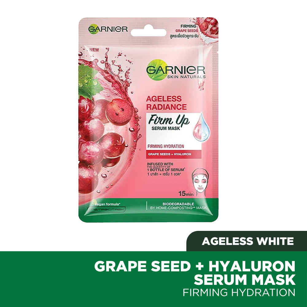 Buy Garnier Skin Naturals Ageless White Serum Sheet Mask (Red) (28 g) - Purplle