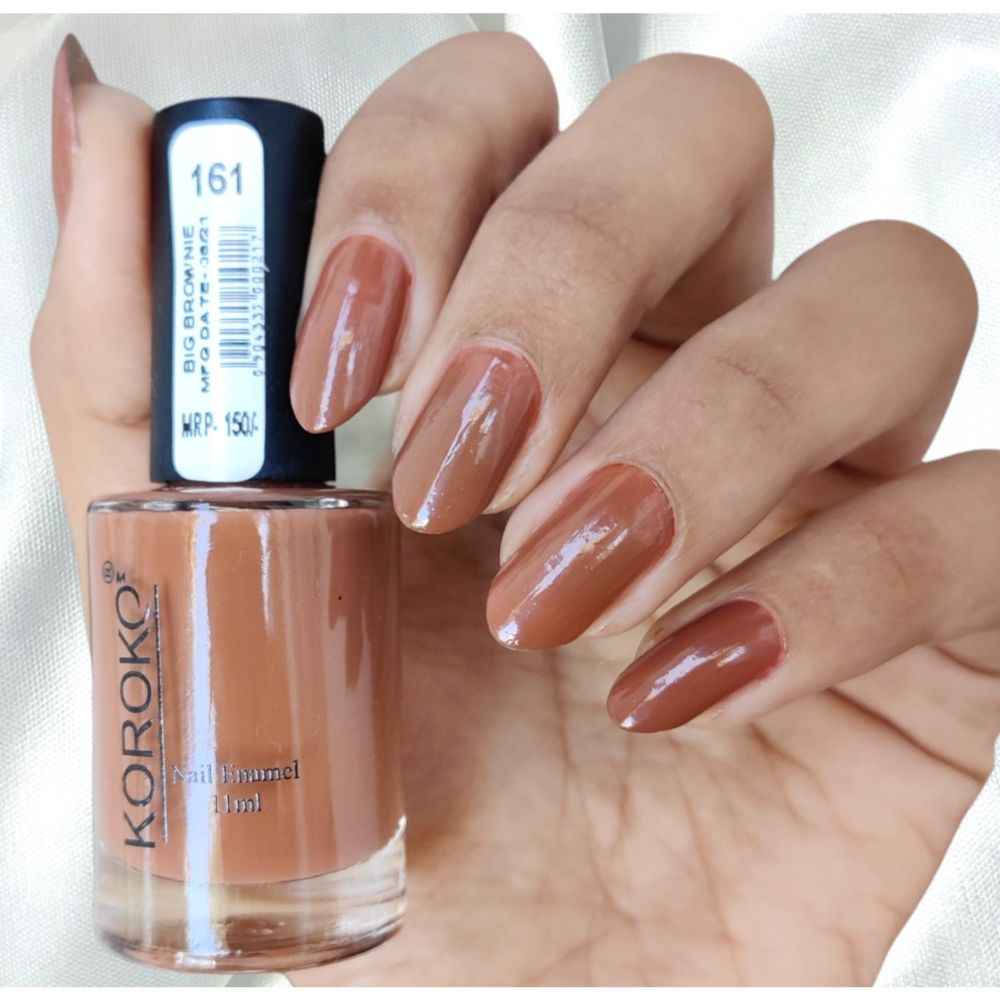 Buy KOROKO 161 Big Brownie Nude Nailpolish - Purplle