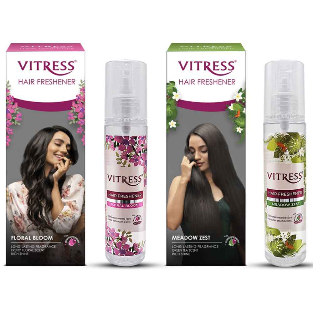 Buy Vitress Hair Freshener Combo 3- Floral Bloom (100ml) + Meadow Zest (100ml) - Purplle