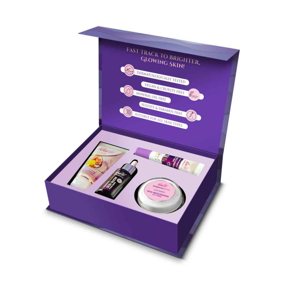 Buy Iba Skin Brightening & Glow Kit l Exfoliating Face Glow Face Wash | Vitamin C Skin Glow Power Serum | Eye Cream | Skin Brightening Day Creme | Vegan - Purplle