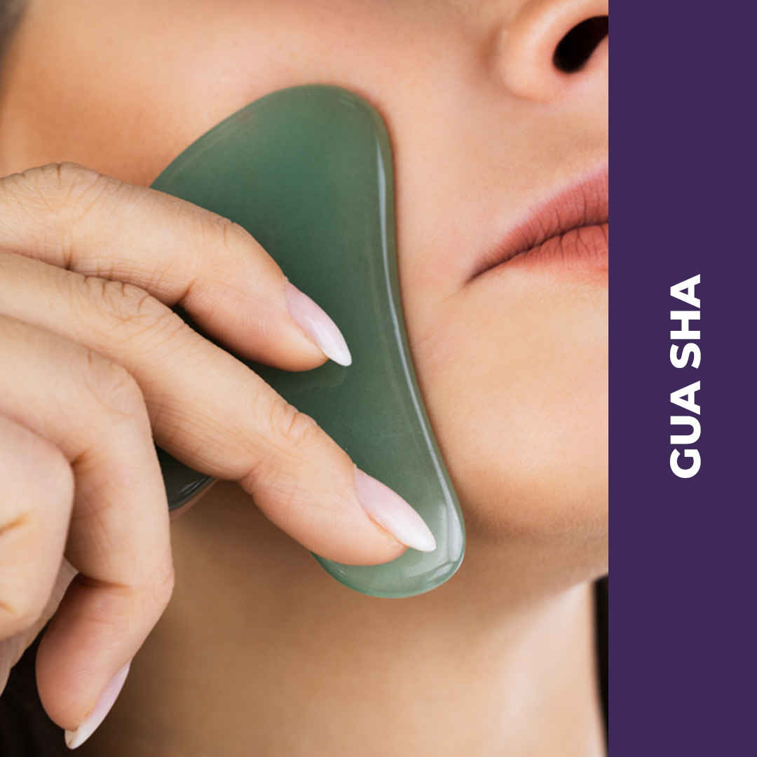 Buy Selfly Gua Sha Stone For Face Massaging Tool | Gua Sha Face Massage Tool - For Skin Toning, Reducing Puffiness & Skin Elasticity For Men & Women By Sanfe (Multicolor) Gua Sha for Face massage | Face Massaging Tool | Face Massaging Stone - Purplle