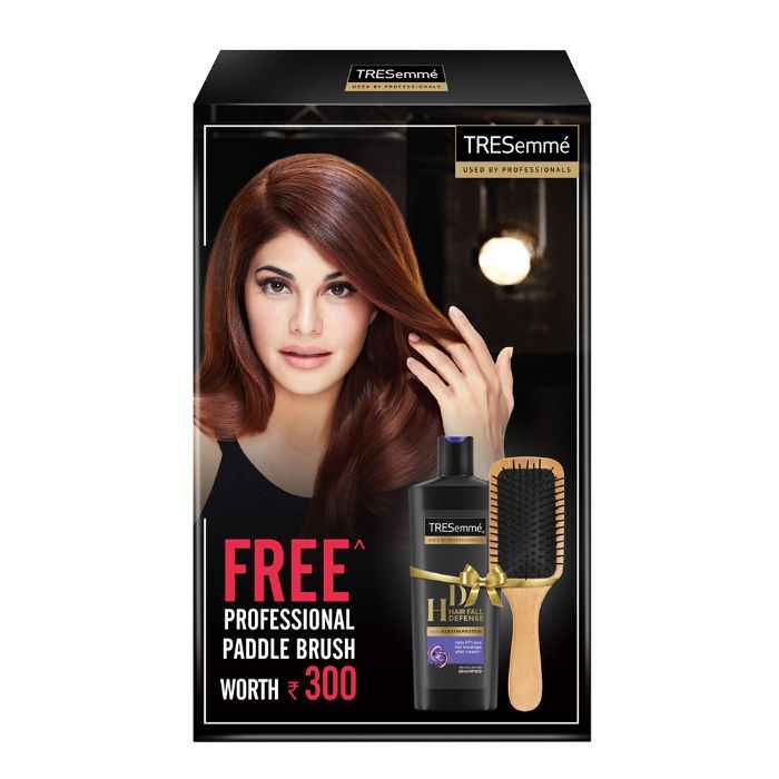Buy TRESemme Hair Fall Defense Shampoo 340 ml With Free Professional Paddle Hair Brush Combo - Purplle