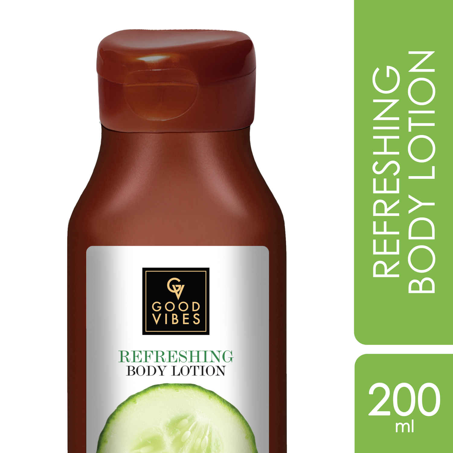 Buy Good Vibes Cucumber Refreshing Body Lotion | Nourishing, Hydrating | Vegan, No Parabens, No Sulphates, No Animal Testing (200 ml) - Purplle
