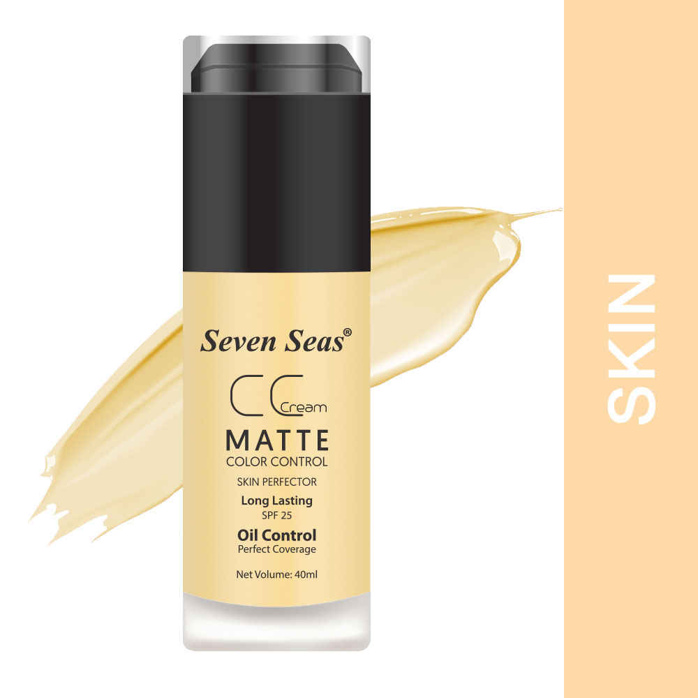Buy Seven Seas CC Matte Foundation SPF-25, 40ML (Skin) - Purplle